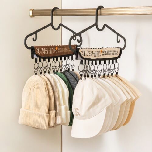 Sturdy Hat Storage Hook Durable Multi Clip Hanger New Hat Rack  Wardrobe - Afbeelding 1 van 12