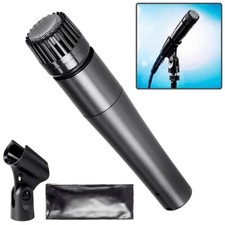 Dynamic Cardioid Instrument Microphone Guitar Amp Mic w/ Heavy Duty Clip Case