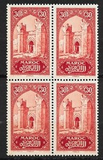 TIMBRE - MOROCCO -  MAROC -  N°107 ** -  Bloc de 4 - Rabat - Chellah - MNH - TTB