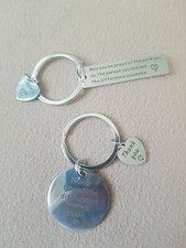 12 Pieces Thank You Gifts Appreciation Keychain Make a Difference Keychain In...