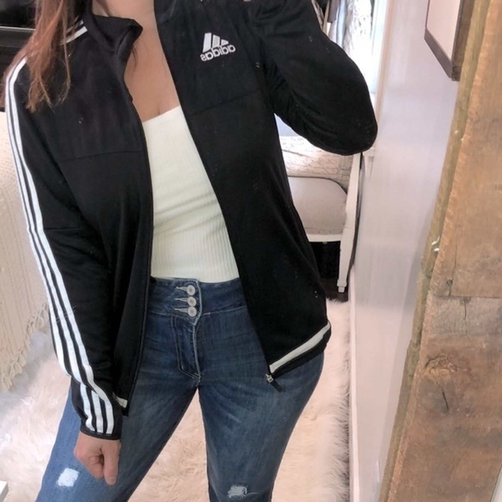 Adidas athletic jacket climacool size small - image 5