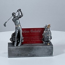 Fiberglass Golfer Business Card Holder