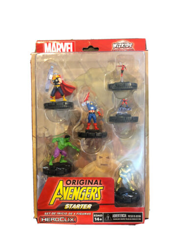 Original Avengers Heroclix 6 Figure Starter Set: Thor/Ant-Man/Wasp/Hulk/Iron Man - Picture 1 of 2