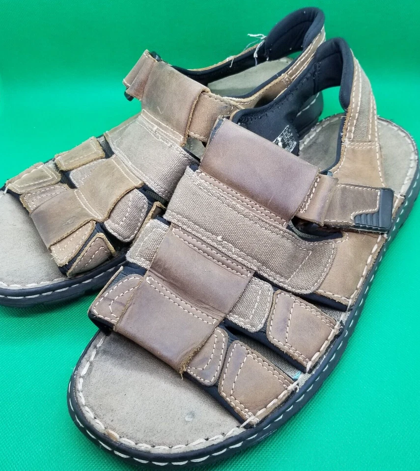 DEXTER Hombre Talla 12 CONFORT TUCSON FISHERMAN SANDALIA MARRÓN ESPUMA VISCOELÁSTICA ACOLCHADA Foto 3 de 4