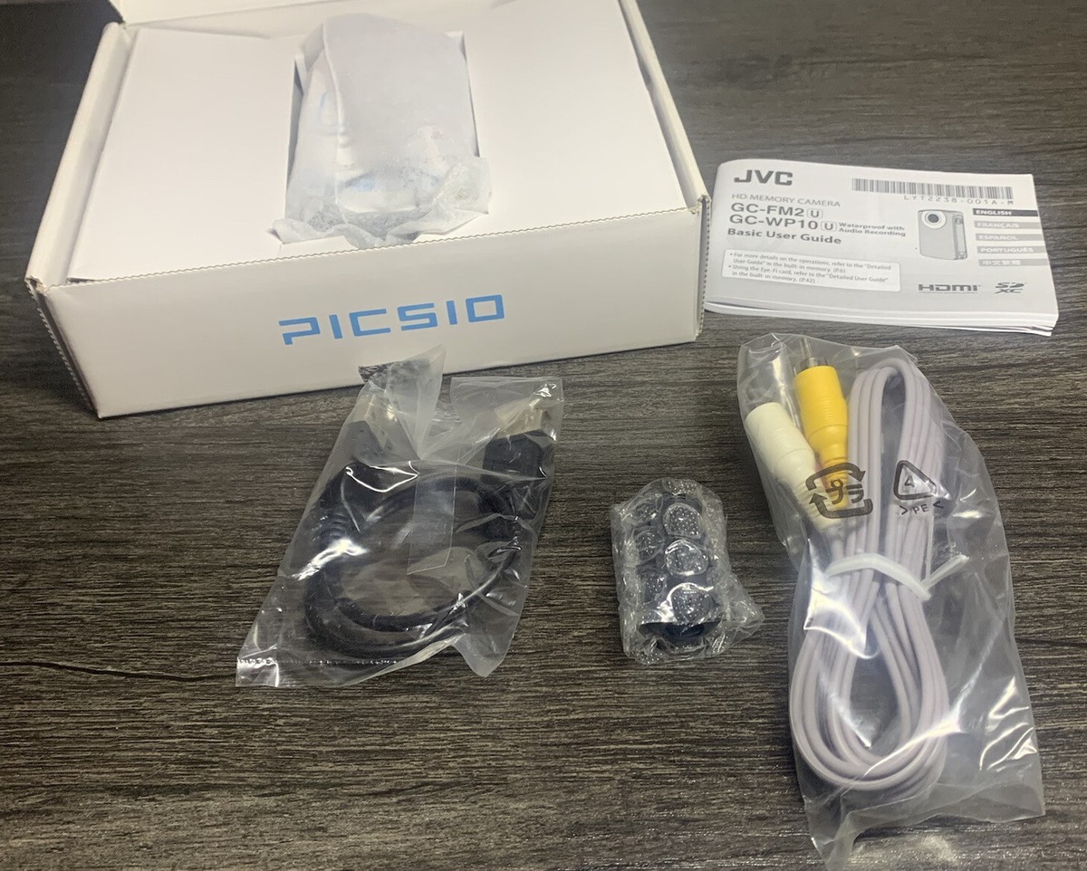 JVC PICSIO HD Memory Camera Model No. GC-FM2 (Black) w/ Box JVC PICSIO HD Memory Camera Model No. GC-FM2 (Black) w/ Box