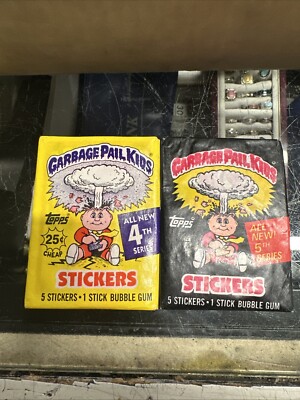 1986 Garbage Pail Kids - Series 3 & 4 - 2 Sealed Packs