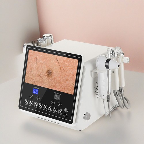 8in1 Hydro Sauerstoff Dermabrasion Gesichtsmaschine Anti-Haarausfall mit Scanner - Bild 12 von 12