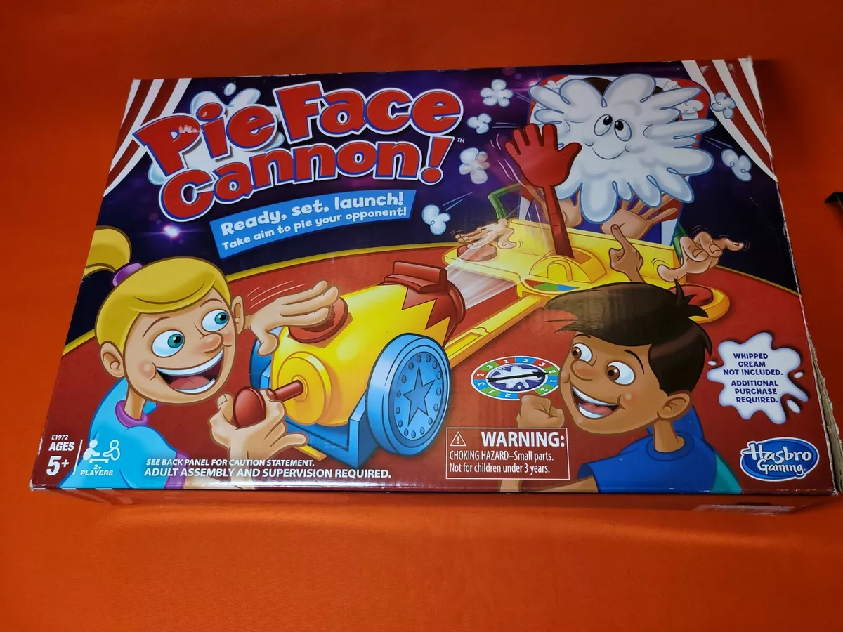 Pie Face Cannon Game Whipped Cream Family Board Game Kids Ages 5 and Up