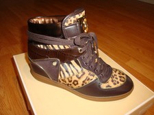 NIB Michael Kors Nikko High-Top Wedge Sneaker...