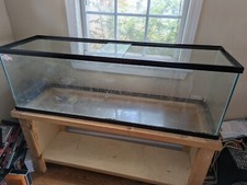 44 Gallon Turtle/Reptile Tank Wood Base Heating Lamps Air Pump Tubing No Lid