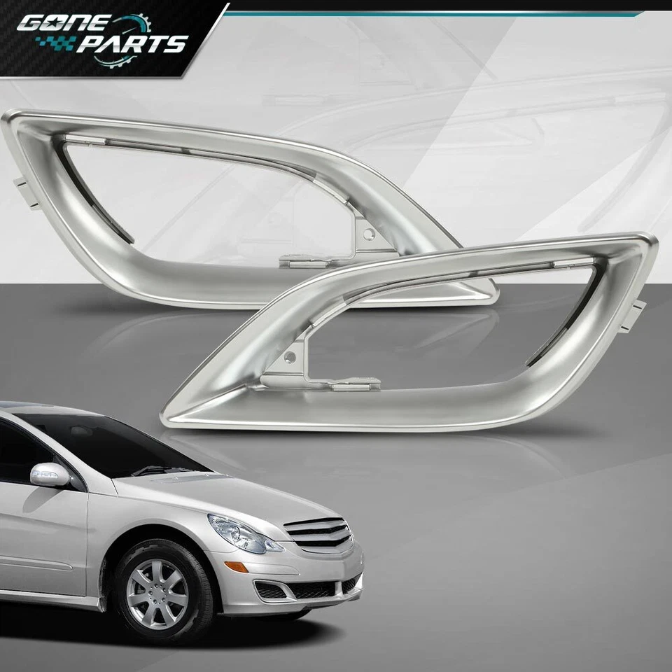 Fog Light Trim Set Of 2 Left And Right Side Fit For 2006-2007 Mercedes-benz R500 Foto 2 de 4