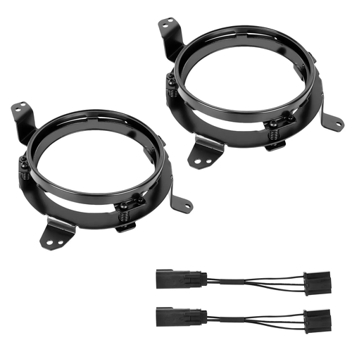 For 2018-2024 Jeep Wrangler JL Gladiator RGB Halo LED Headlights DRL Combo Kit - Picture 11 of 14