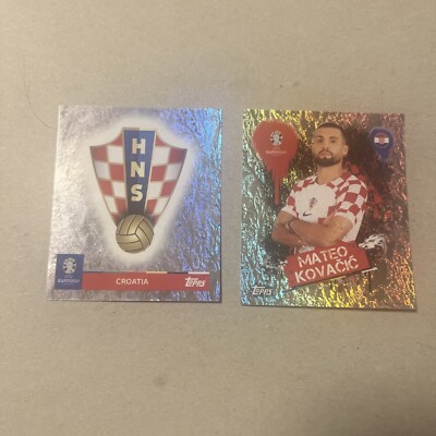 topps Em 2024 Sticker  Kroatien (CRO 3 & CRO 1)