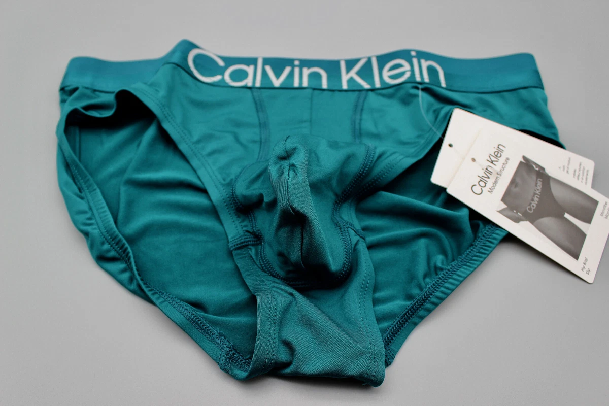 Calvin Klein CK men topaz Green Modern Structure brief underwear size XL