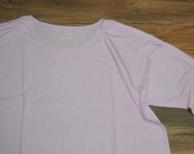 Tek Gear Performance Top DryTek Athletic Workout Gear Lavender Top Shoulder Slit