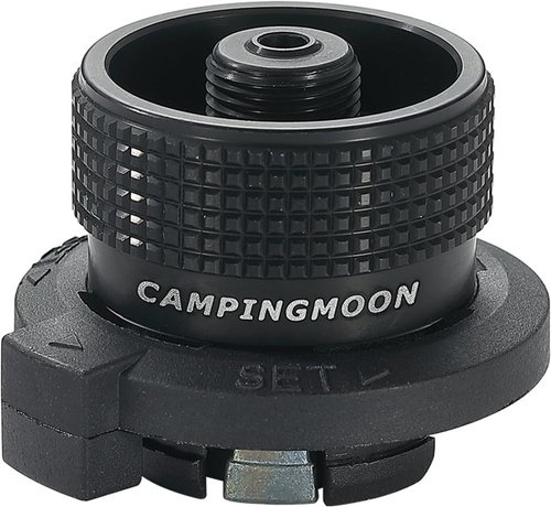 CAMPINGMOON Simple Butane Adapter for Nozzle Type Butane Camping Canister Black - Picture 11 of 12