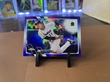 2021 Yasunobu Okugawa Topps Chrome NPB #13 Purple /299 Refractor SP