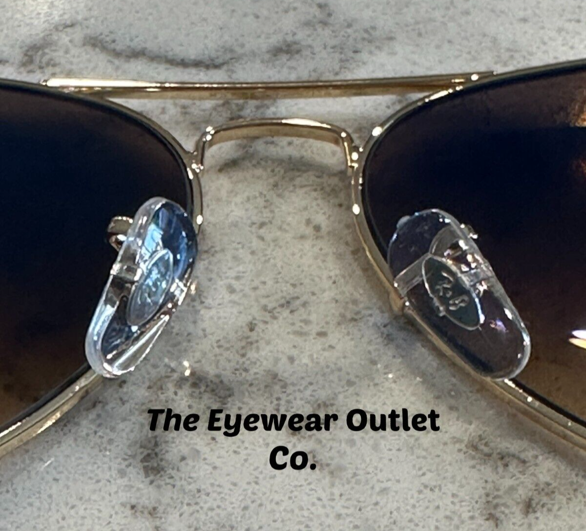 Store Display Rayban Aviator Gradient Brown RB3025 Standard  display picture 1