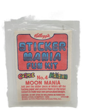 Kellogg's 1985 Sticker Mania Fun Kit No. 4 Moon Mania Cereal Premium