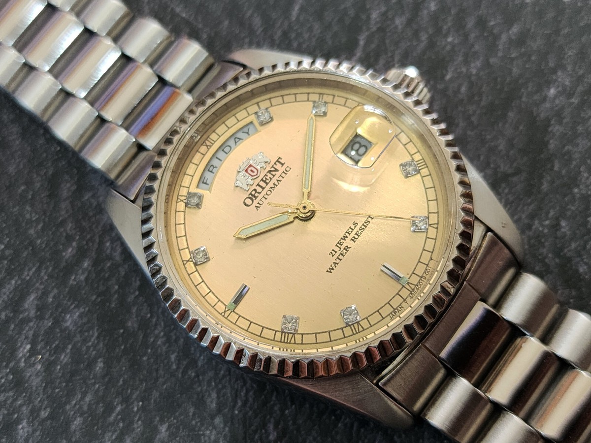 Orient Presidential Day Date RARE Vintage Orient President Day