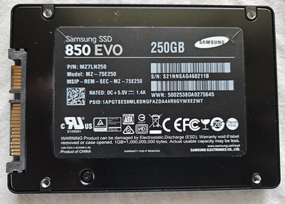 Samsung 250GB SSD 850 EVO 2.5'' SSD SATA WINDOWS 11 PRO PREINSTALLED