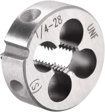 1/4-28 UNF round Die, Machine Thread Right Hand Threading Die, Alloy Tool Steel