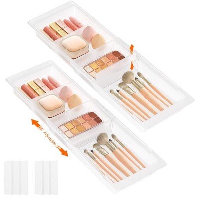 Lifewit Sliding Makeup Drawer Organizer, Fits 13-20'' Deep Drawers, Extendable Ha