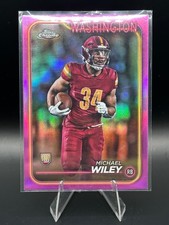 2024 Topps Chrome Pink Refractor #300 Michael Wiley Washington Commanders (RC)
