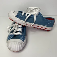 Women's PF FLYERS Light Blue Posture Foundation Sneaker | Rubber Cap Toe | Sz 7