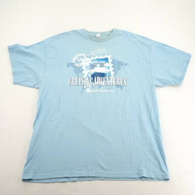 Holland America Line Pro Delta Light Blue Graphic T-Shirt Mens 2XL