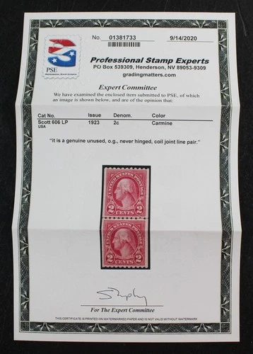 CKStamps: US Stamps Collection Scott#606 Mint NH OG PSE Cert