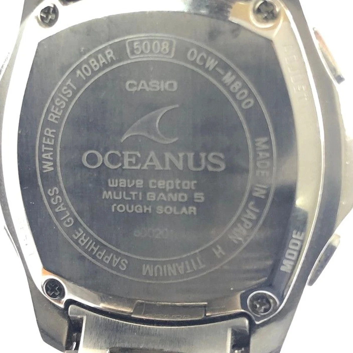 Reloj Casio Oceanus OCW-M800TBJ Titanio Multi Banda 5 Resistente Solar Cronógrafo