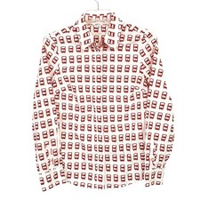 Boden Womens Double Decker Bus Shirt 6R Red White Novelty Print Button Front