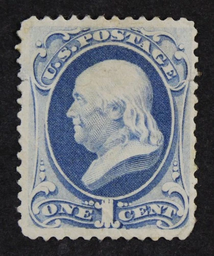 CKStamps: US Stamps Collection Scott#156 1c Franklin Mint HR OG Thin