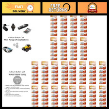 120 Pack CR2032 Lithium Coin Batteries - 3V for Electronics, 5 Year Shelf Life