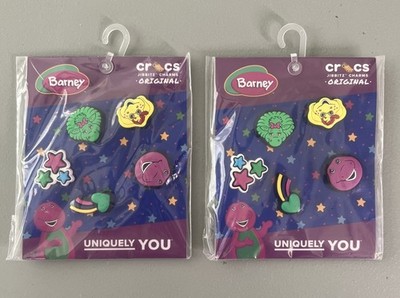 CROCS authentic jibbitz shoe charms BARNEY- 10 pieces (2-5Pack)