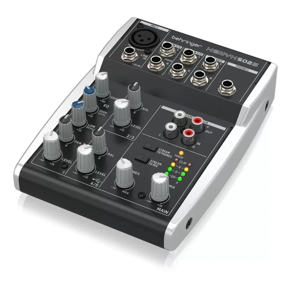 XENYX 502S Premium Analog 5-Input Mixer with USB Streaming Interface - Image 3 of 4