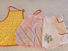 Kitchen Cooking Apron 1950s Granny Vintage 50s Qty 3x Read