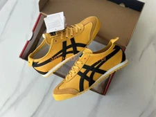 2025 Onitsuka Tiger Mexico 66 Retro Unisex Casual Shoes Yellow/Black Sneakers