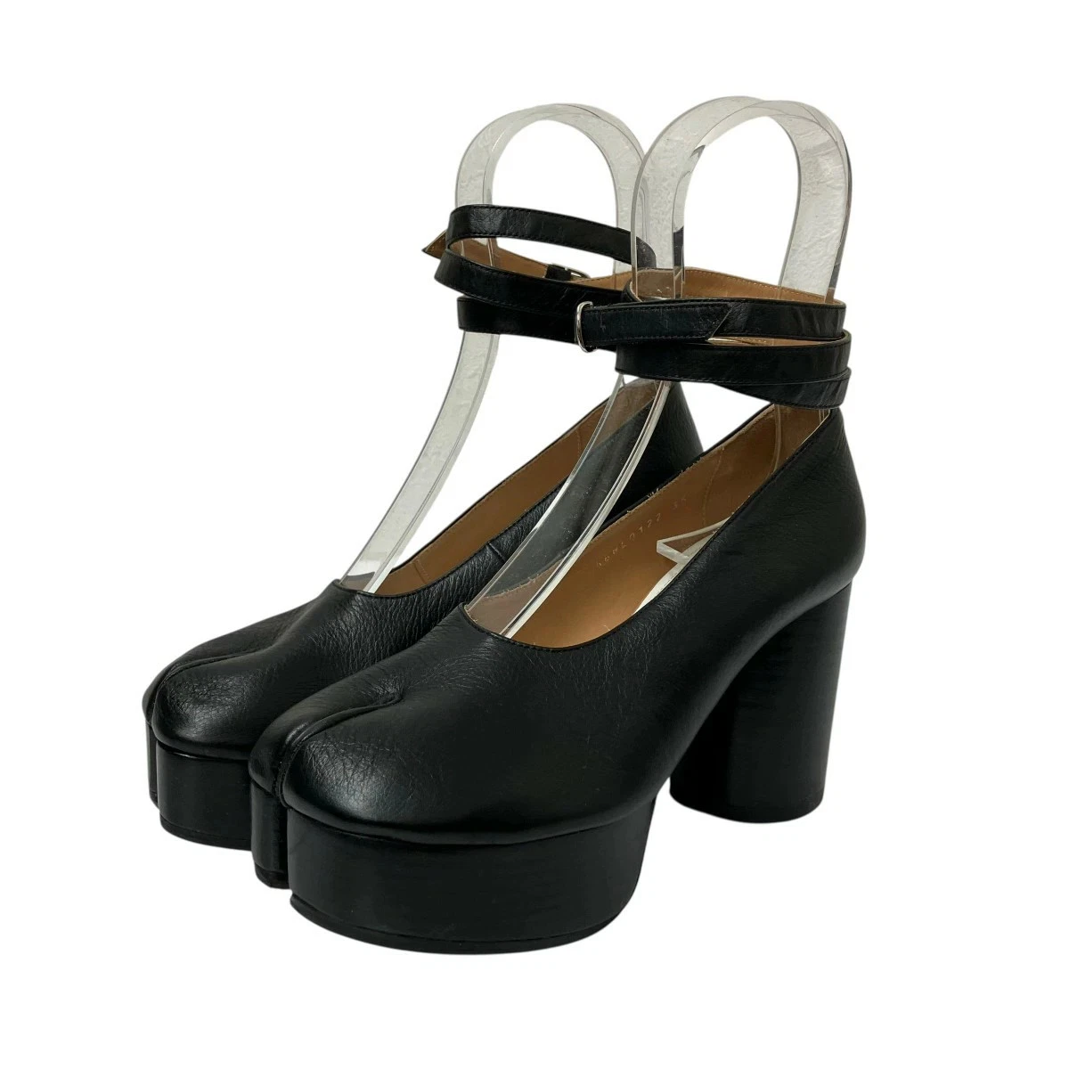 Maison Margiela Tabi Chunky Heel Strap Pumps S58Wl0122 Black 35 250226 GYB29