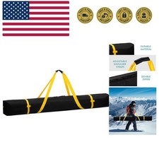 Ski Bag for Men and Women - Ski Bag for 1 Pair of Skis and Poles with Zipper,...
