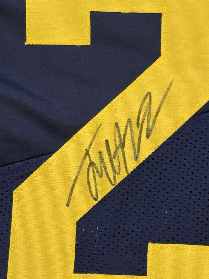JUSTICE HAYNES MICHIGAN WOLVERINES SIGNED JERSEY GAME-CUT STYLE BECKETT COA - Image 3 of 4