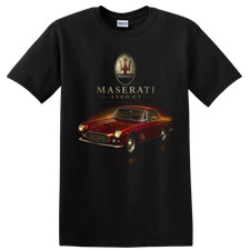 Maserati 3500 GT 1957 Classic Car T Shirt Vintage Italian Sports Coupe