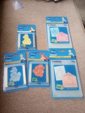 Lot Of 5 Provo Craft Cuttlebug Disney Princess Belle,Ariel, Cinderella ACT NIP