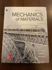 Mechanics of Materials [Loose-leaf] 8th Edition by Beer, Ferdinand NEW Sealed