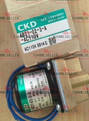 1PCS New CKD AB21-02-3-A-AC110V Solenoid Valve AB21-02-3-A AC110V #md
