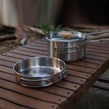 Ensemble de batterie de cuisine en acier inoxydable pour casserole de