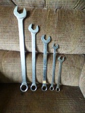 Mac Tools 5 Pc Combination Wrench Set Assorted Sae Mac Tools 5 Pc Combination Wrench Set Assorted Sae