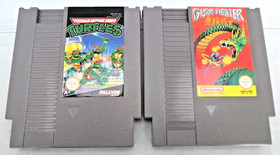 Teenage Mutant Ninja Hero Turtles + Burai Fighter (Nintendo NES Cartridges) PAL
