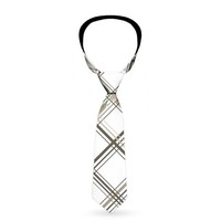 Necktie Standard - Plaid X Weathered White/Gray (Us Import) Acc Neu
